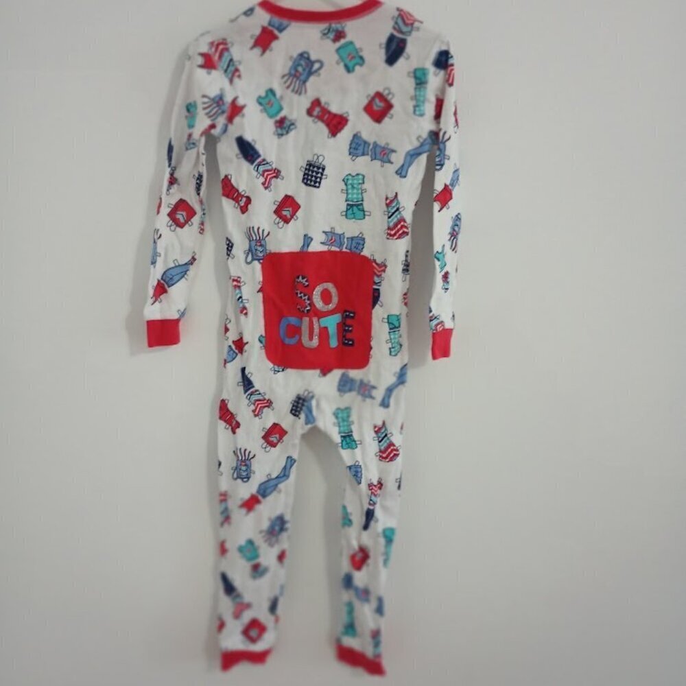 Petit Lem white one piece pajama size 5 - Picture 3 of 3